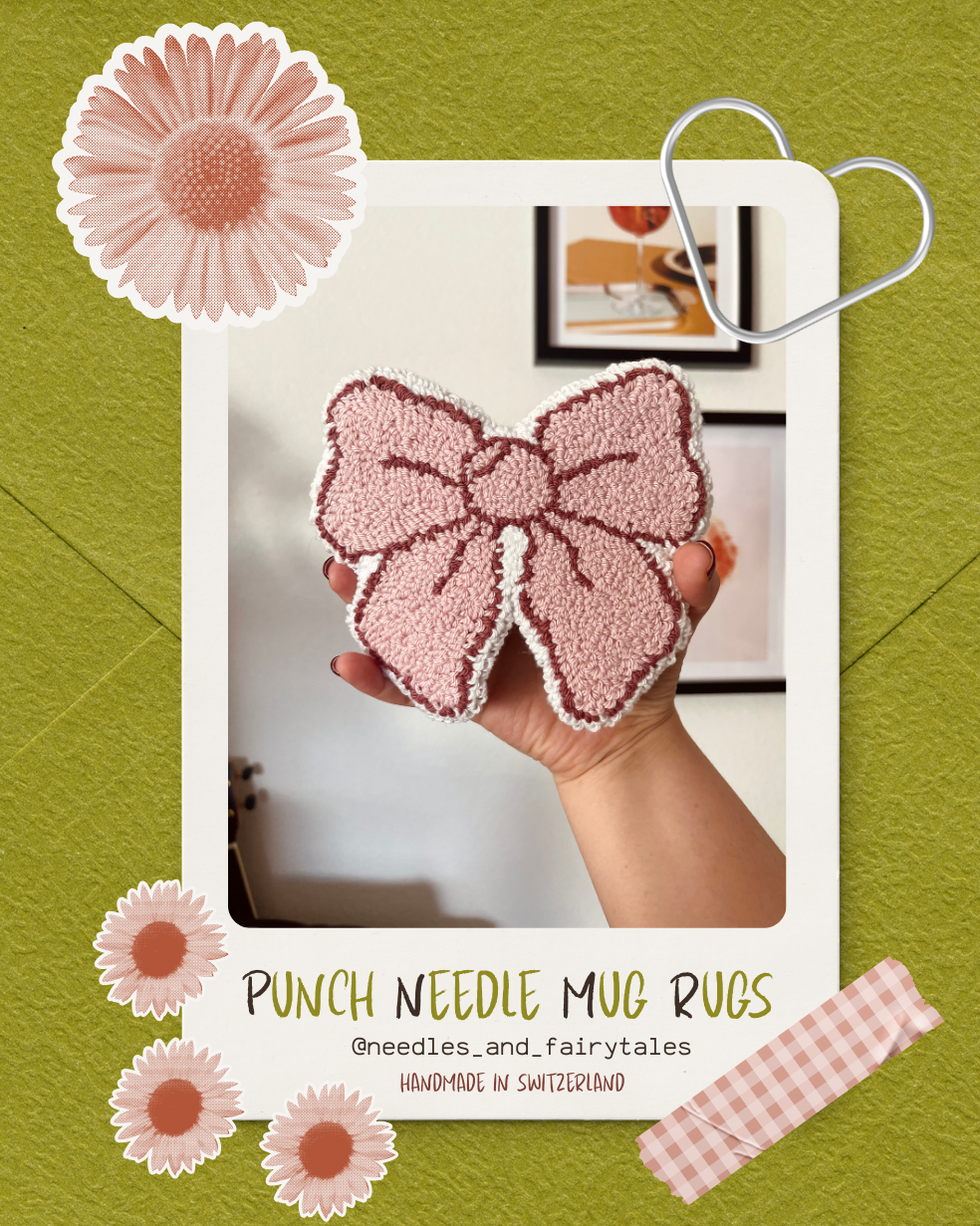 Punch Needle Bow Rug