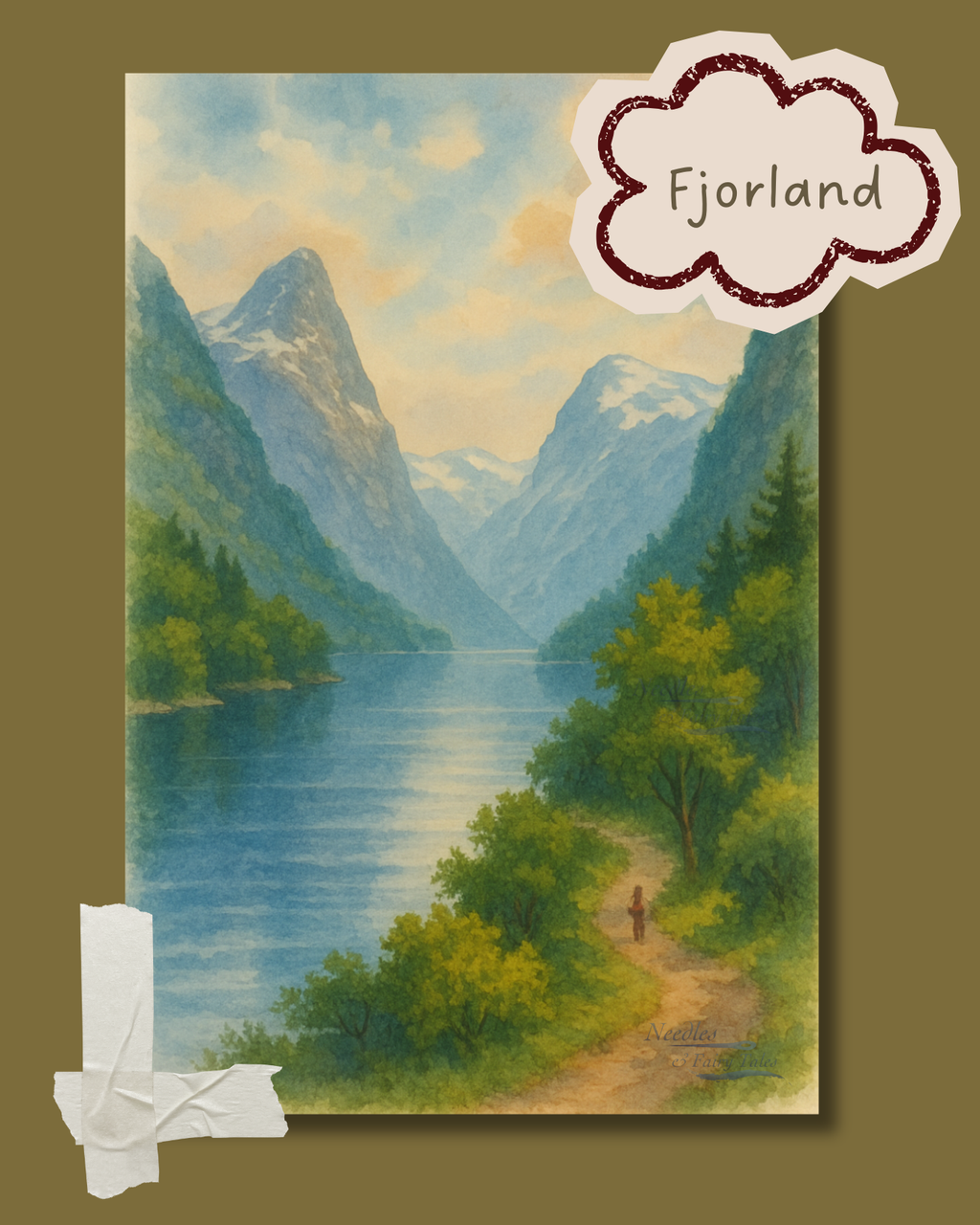 Land of Fjords - A5 Print