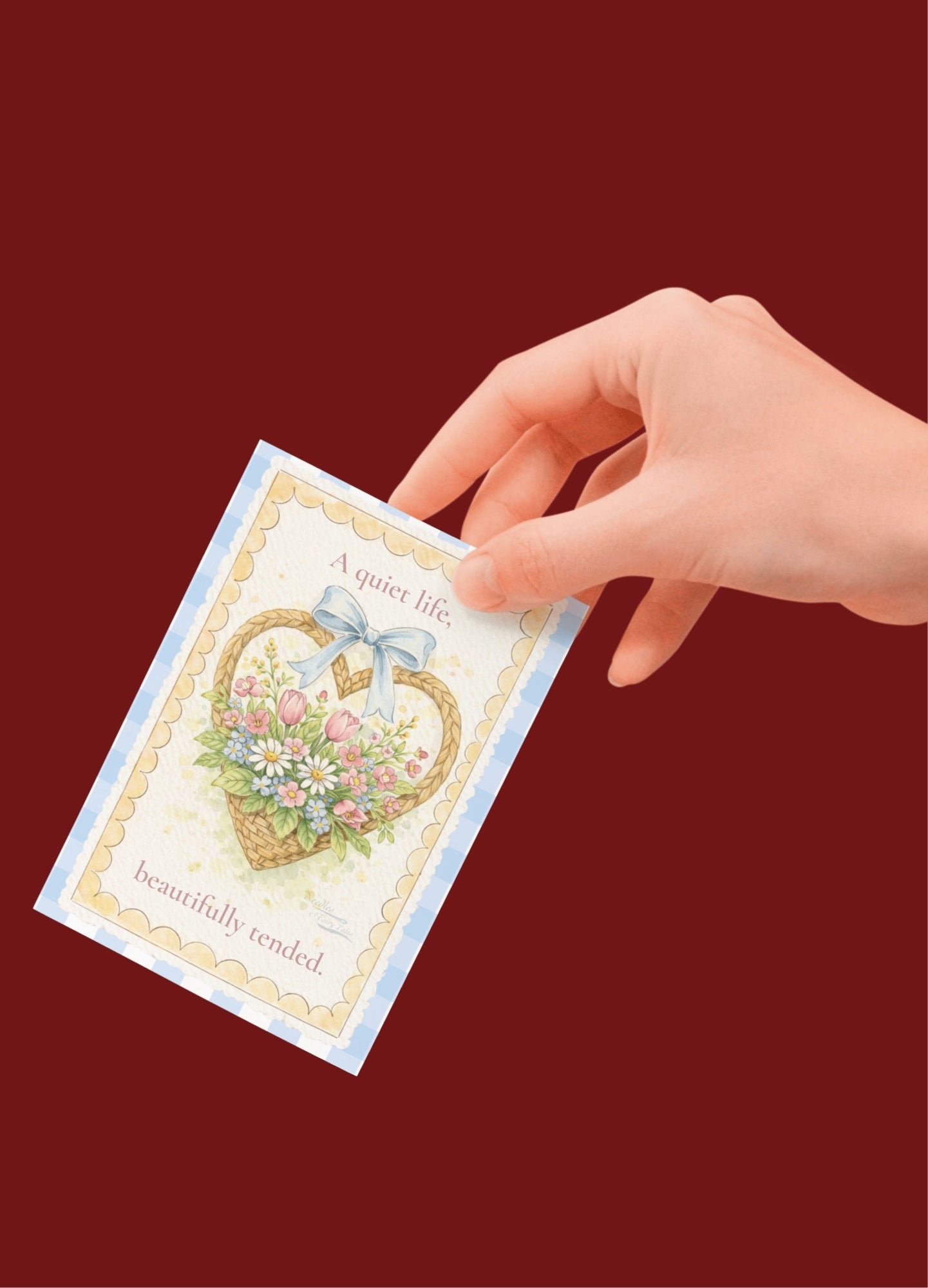 A Quiet Life, Beautifully Tended - Postcard