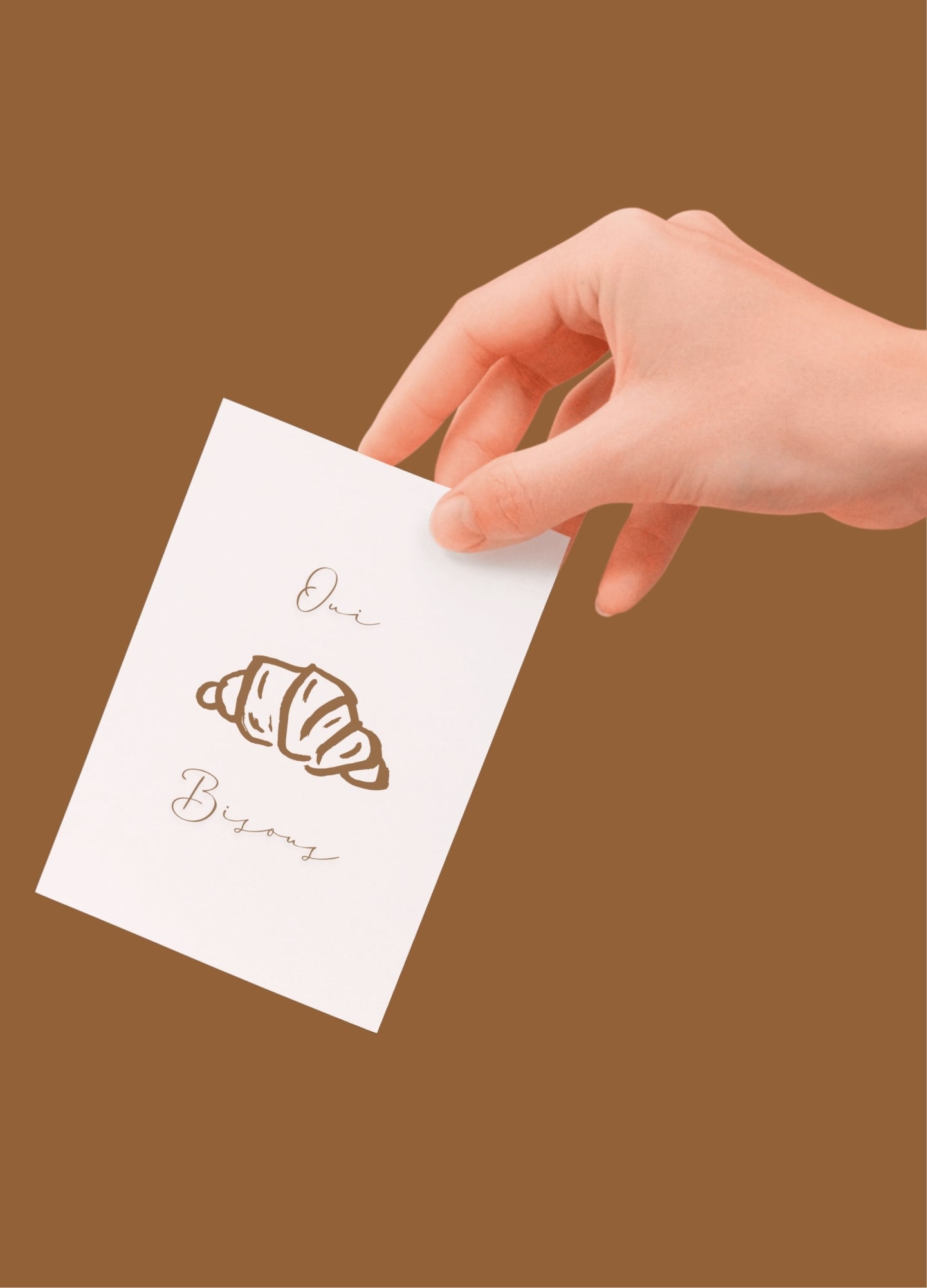 Oui, Bisous - Postcard