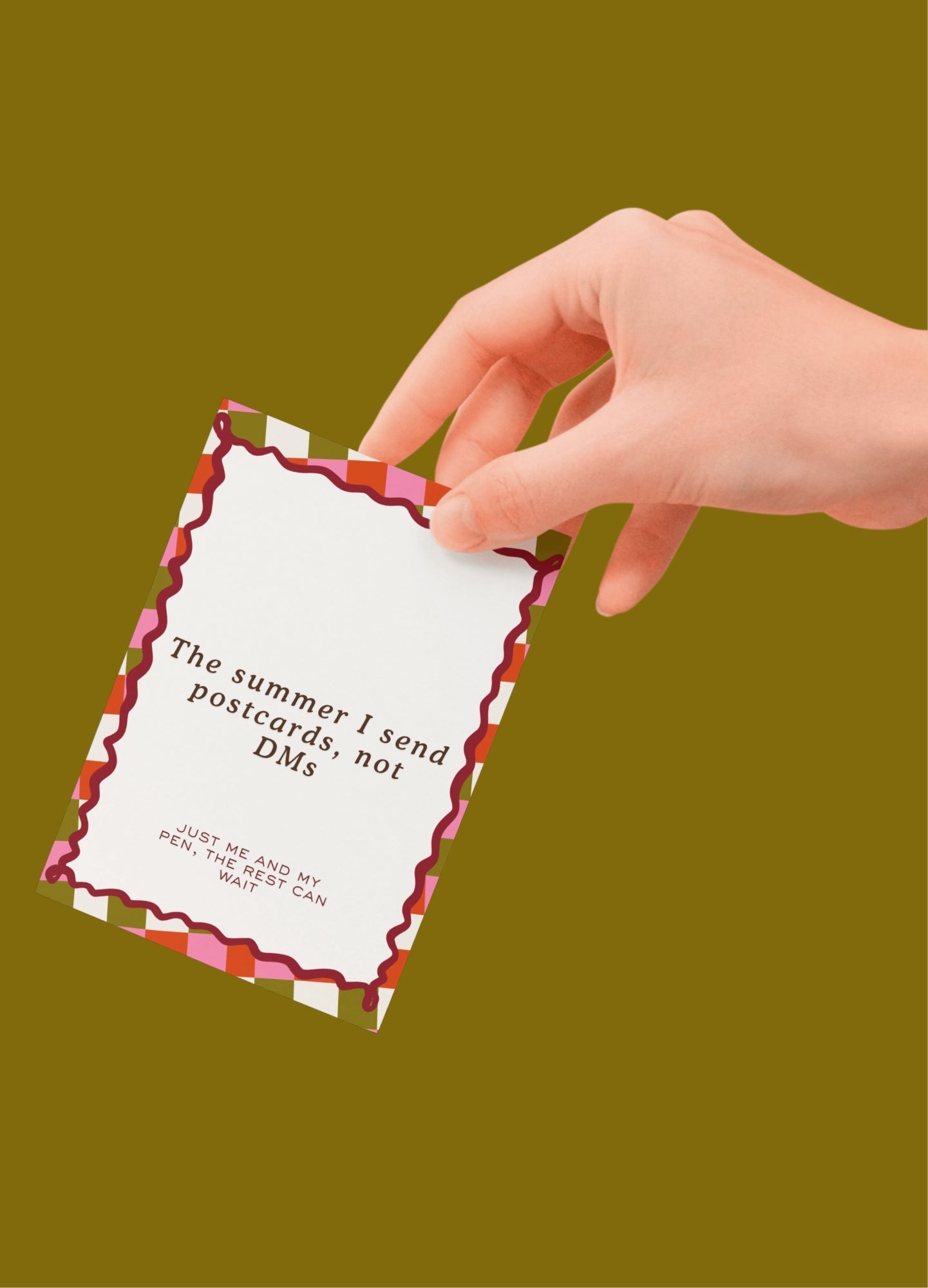 The Summer I Send Postcards, Not DM's - Postcard