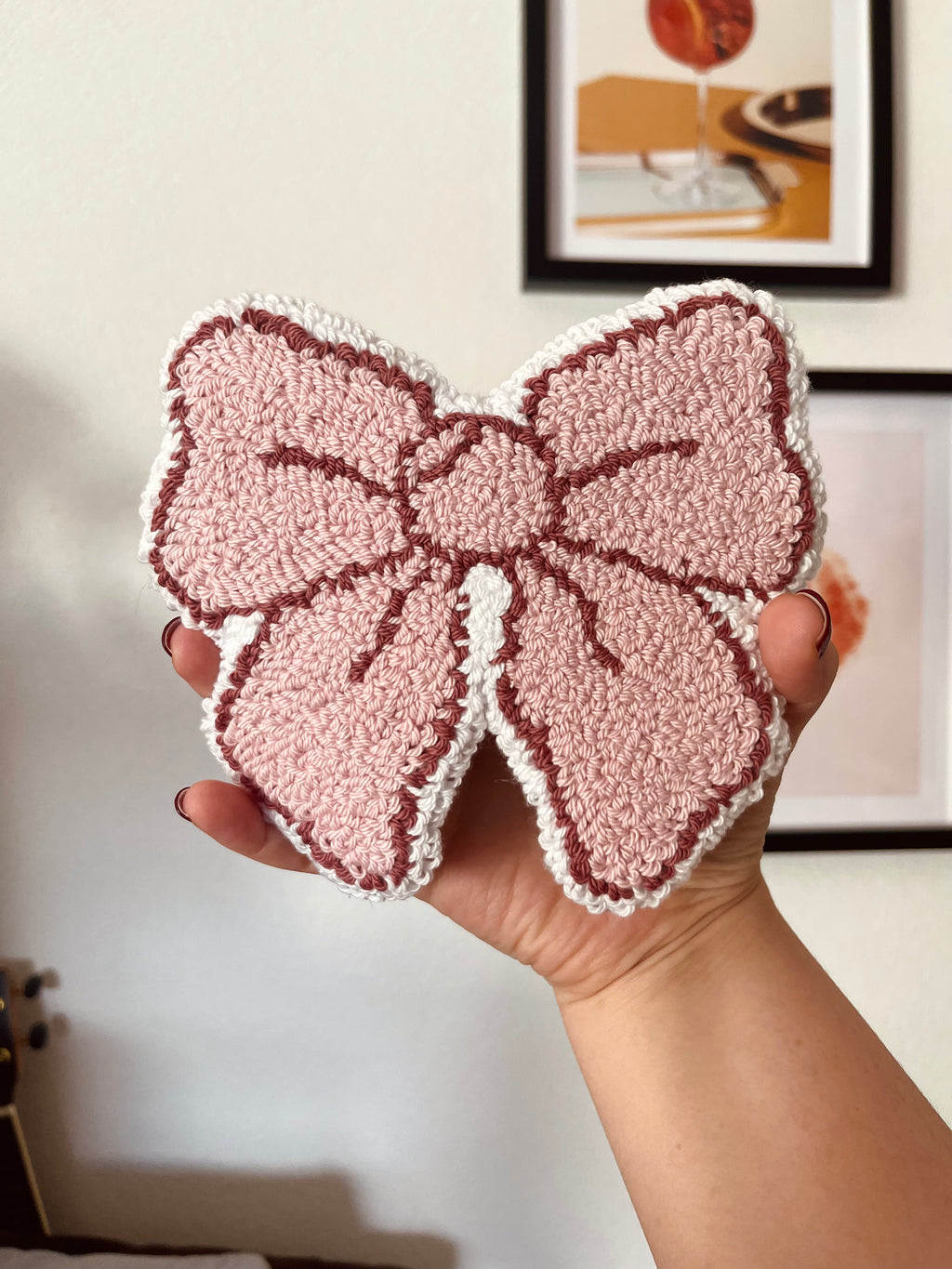 Punch Needle Bow Rug