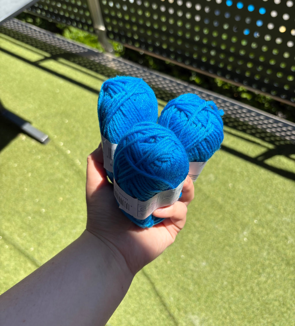 Blue Yarn – 25g Skein (100% Acrylic)