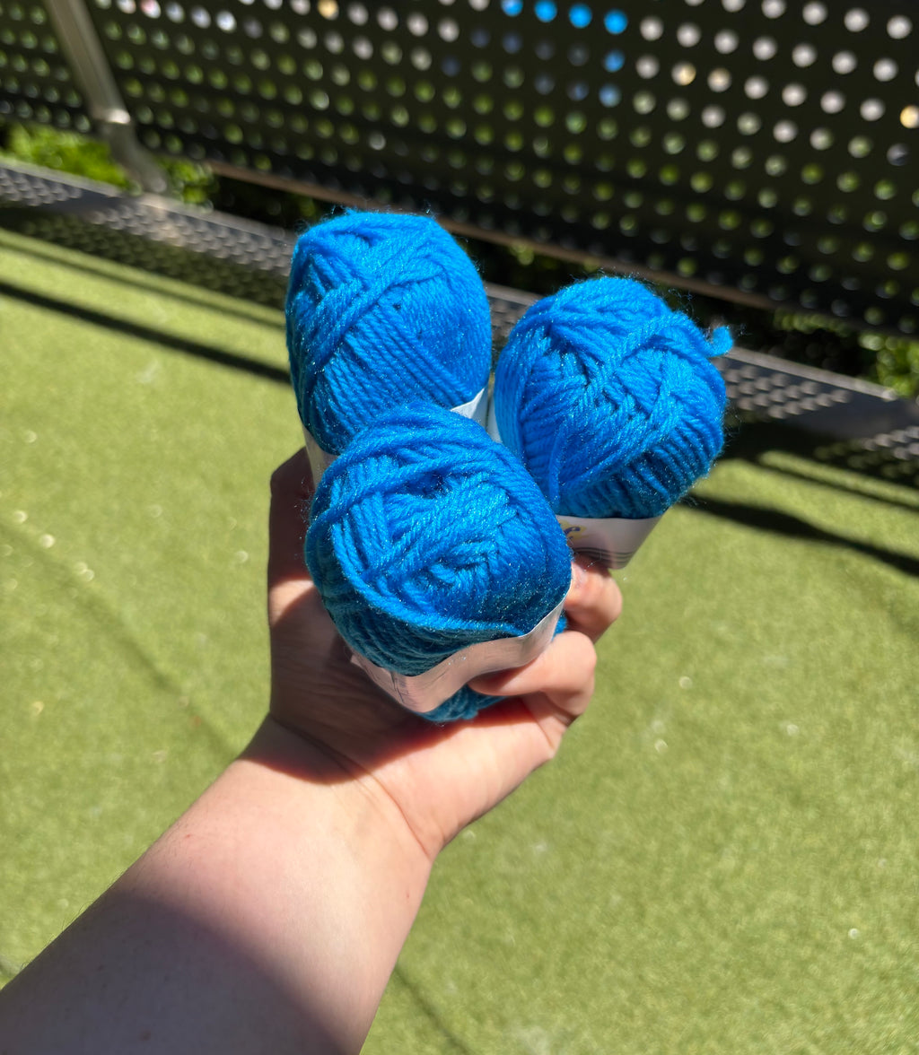 Blue Yarn – 25g Skein (100% Acrylic)