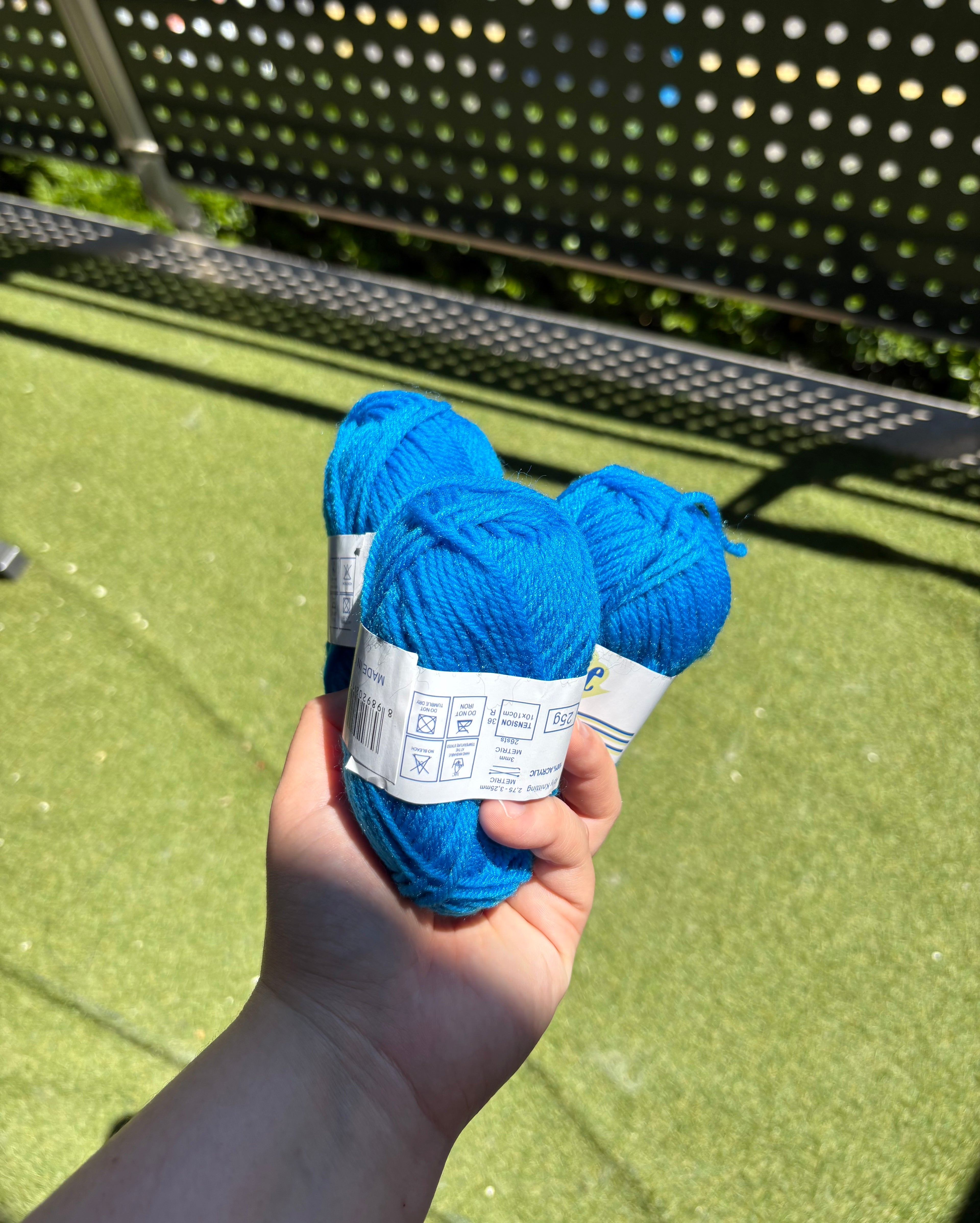 Blue Yarn – 25g Skein (100% Acrylic)