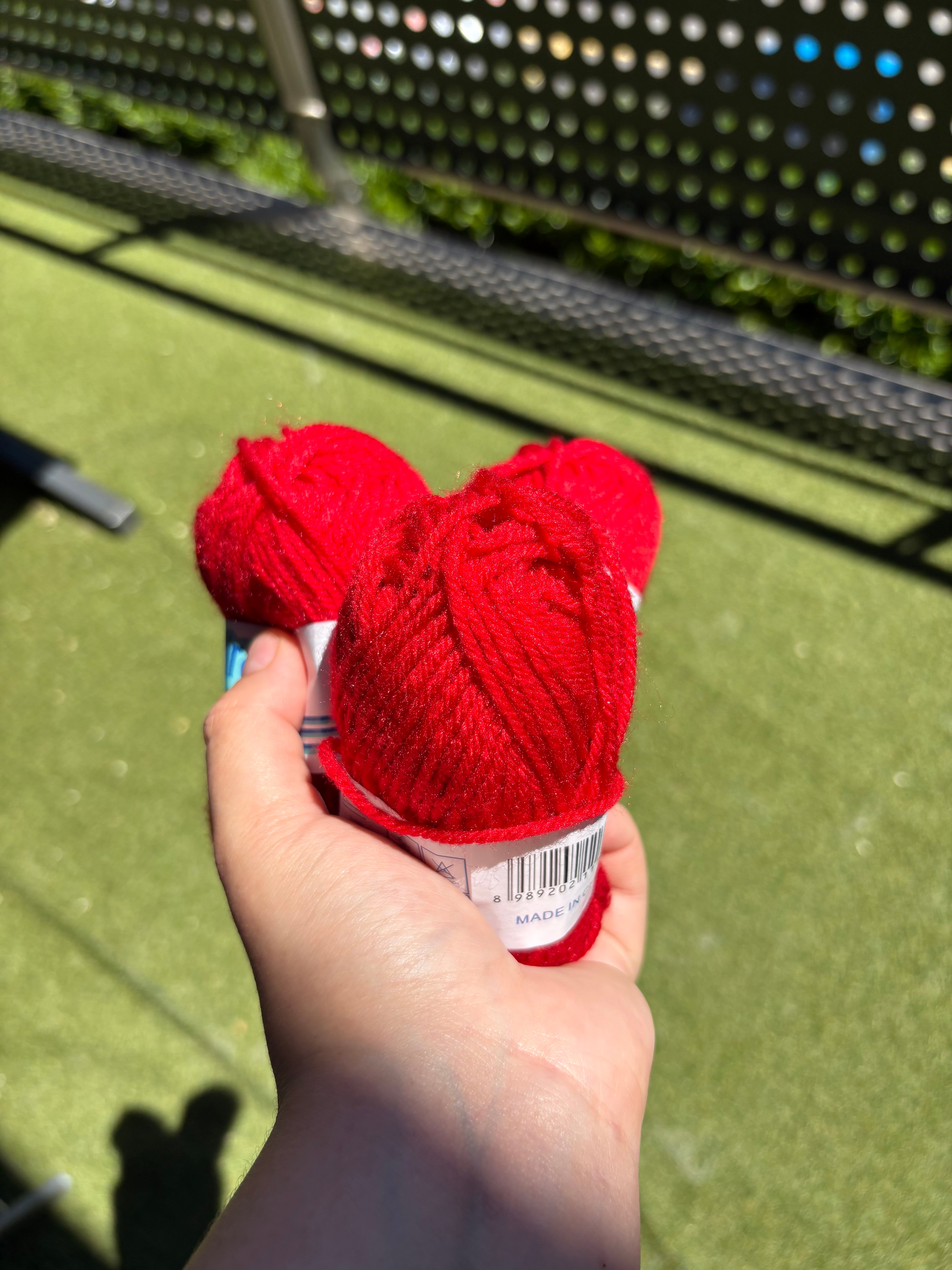 Red Yarn – 25g Skein (100% Acrylic)