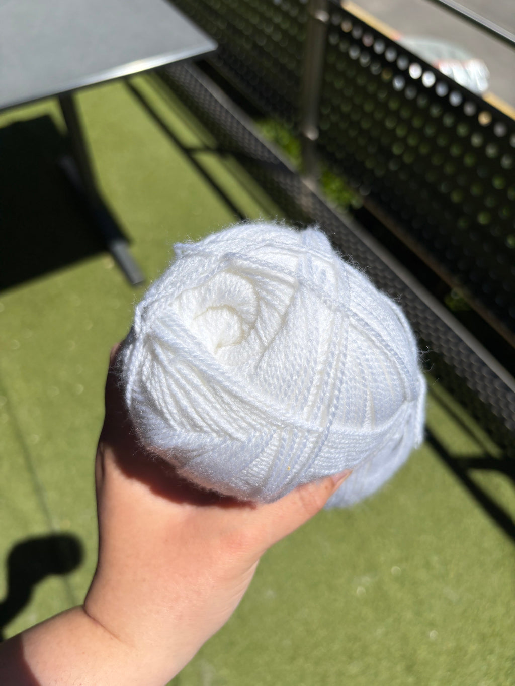 White Yarn – 100g Skein (100% Acrylic)