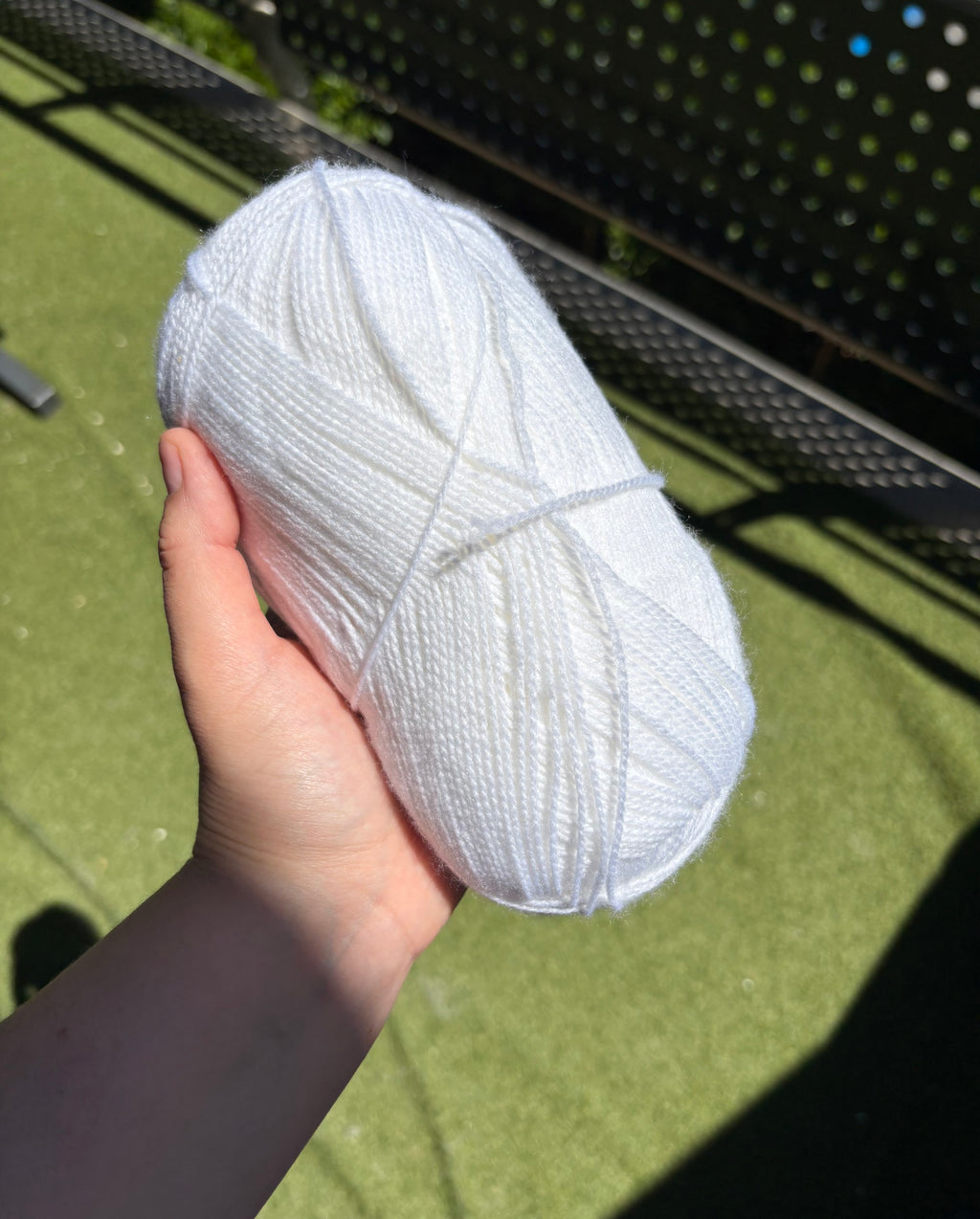 White Yarn – 100g Skein (100% Acrylic)
