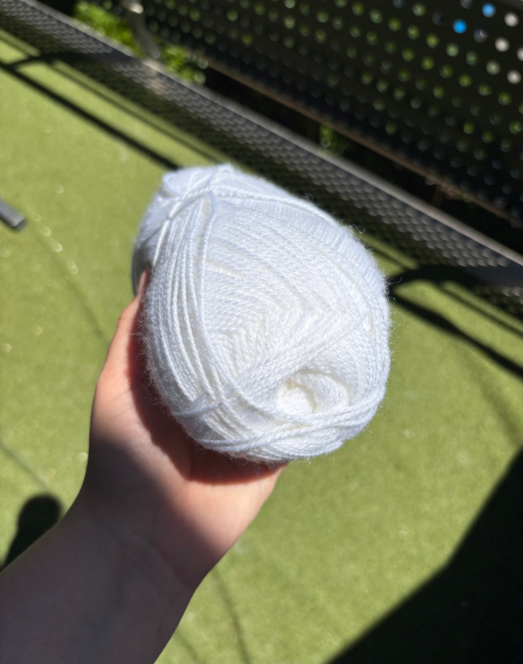 White Yarn – 100g Skein (100% Acrylic)