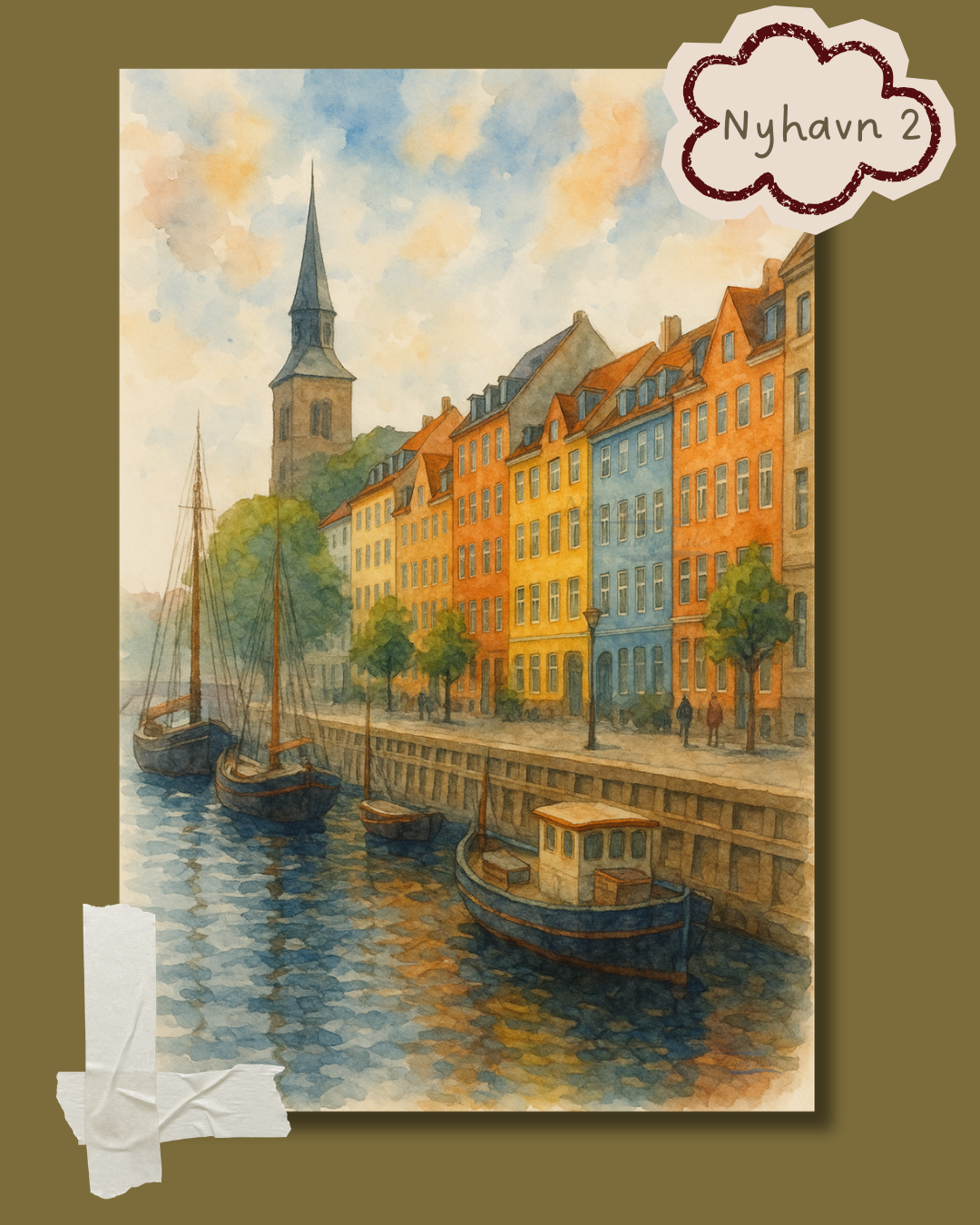 Nyhavn, CPH - A5 Print